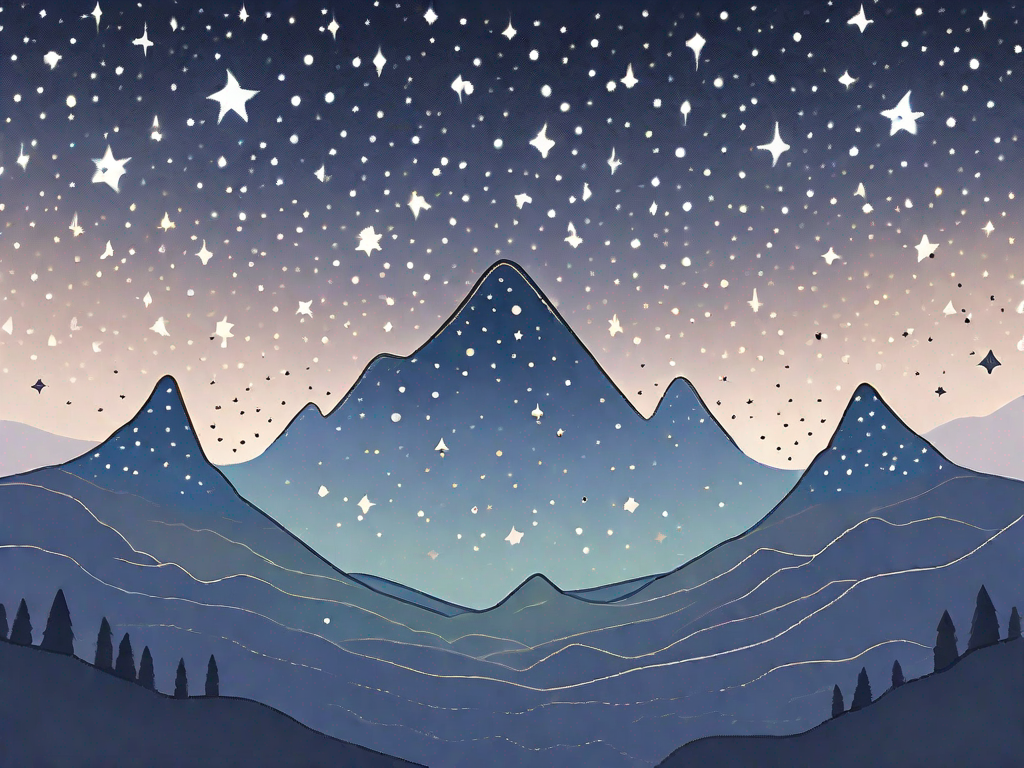 A night sky filled with stars