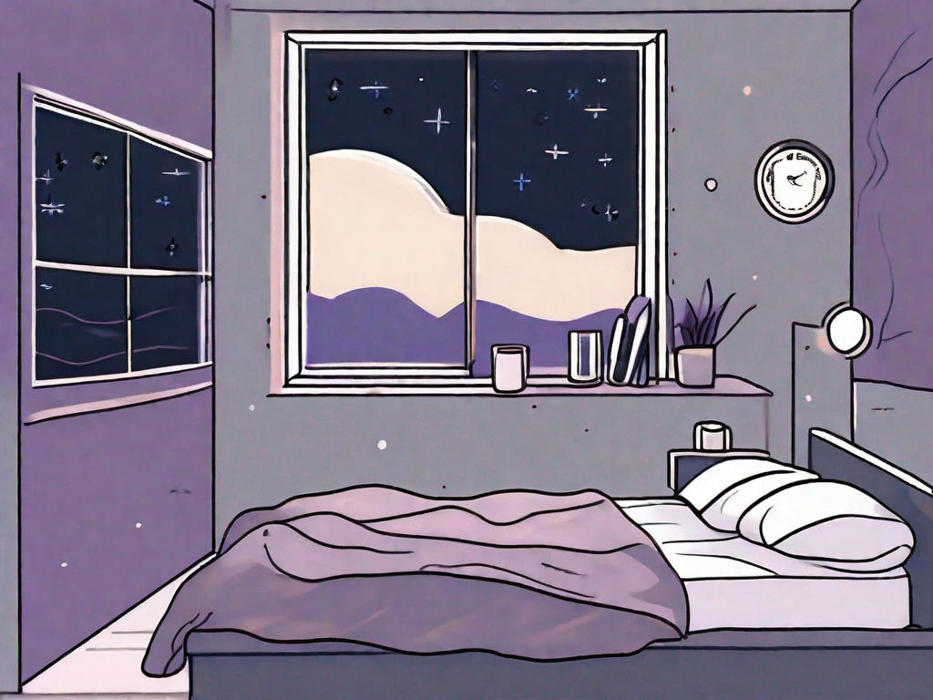 A bedroom environment at night