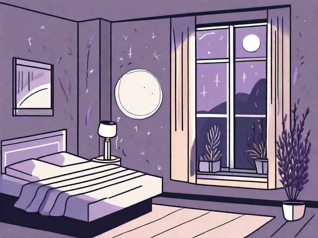 A peaceful bedroom environment with a comfortable bed