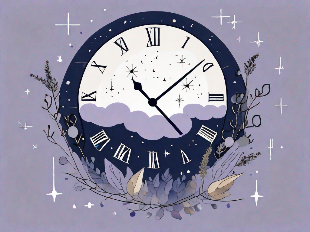 A night sky with a half-closed moon (representing sleep disturbance)