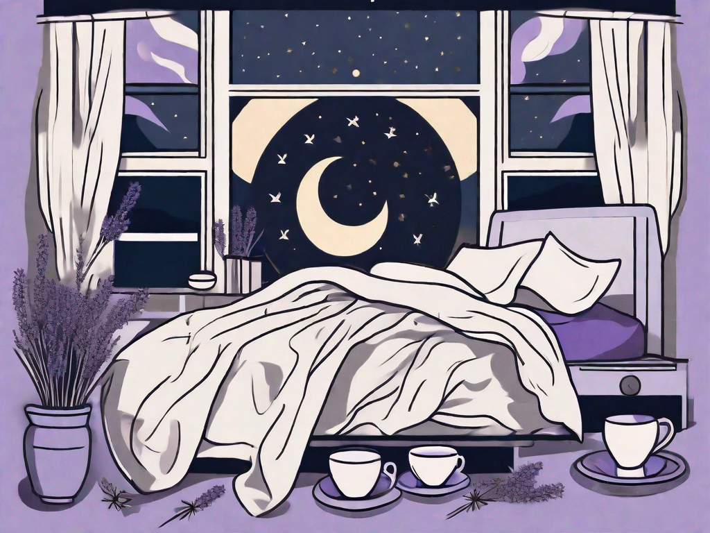 A bed with crumpled sheets