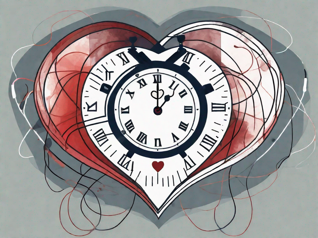 A heart and a clock