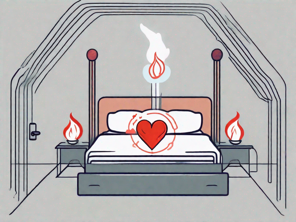 A bed with a pillow elevated on one side