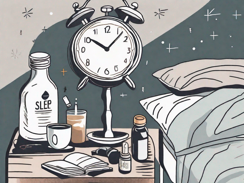 A night scene with a bed