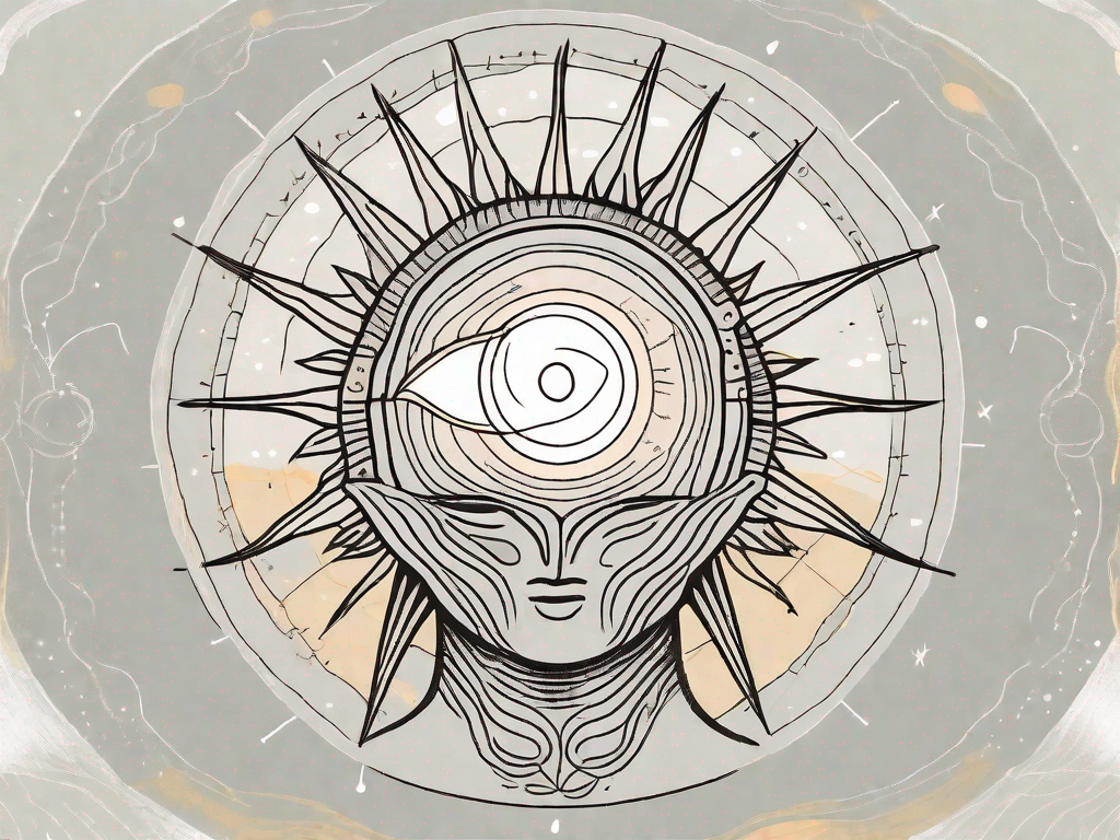 The pineal gland (zirbeldrüse) in the human brain with symbolic images of sleep and wakefulness