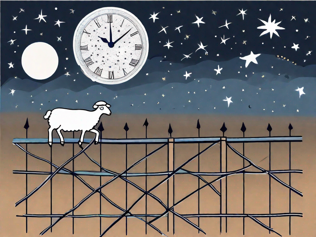 A night sky filled with stars and a moon