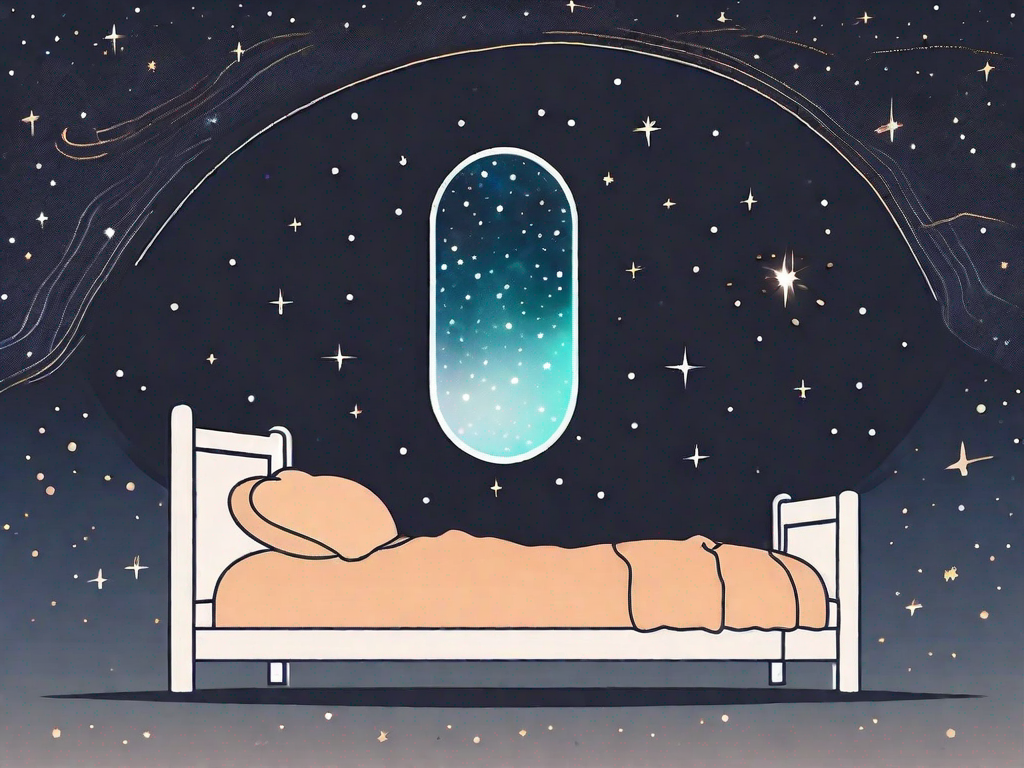 A night sky with a large