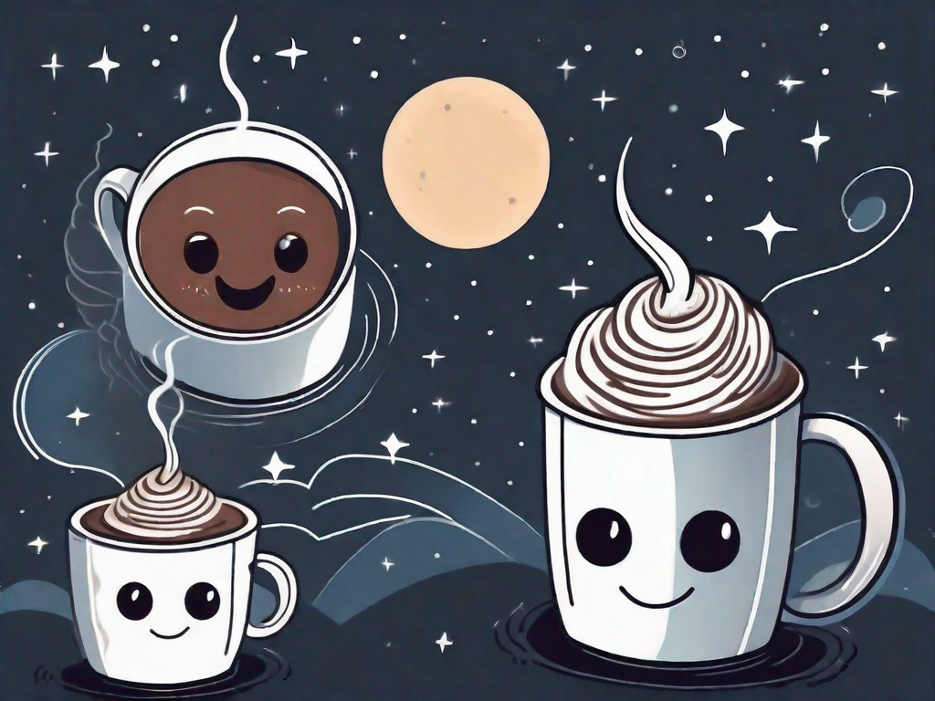 A night sky with a large