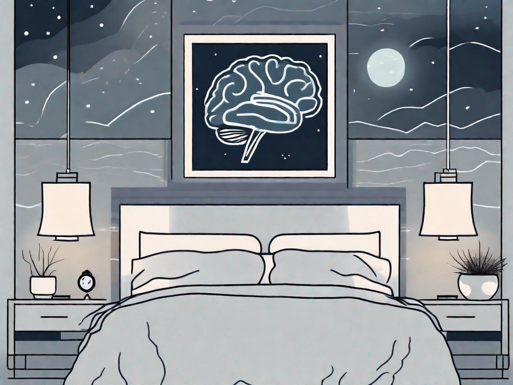 A serene bedroom environment at night