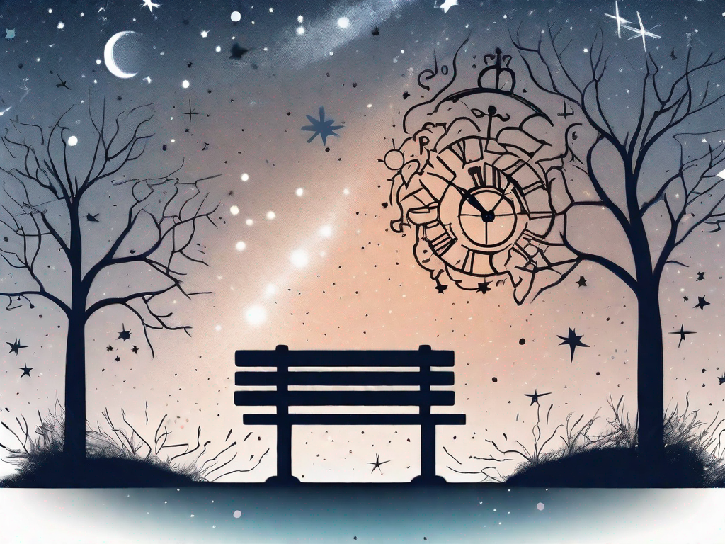 A night sky with scattered stars