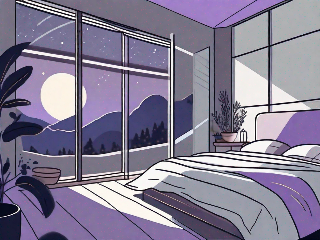 A serene bedroom with a cool