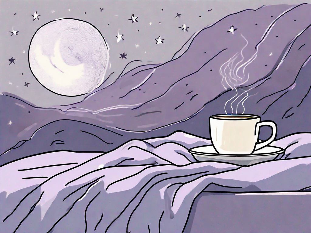 A restless bed with crumpled sheets and a pillow