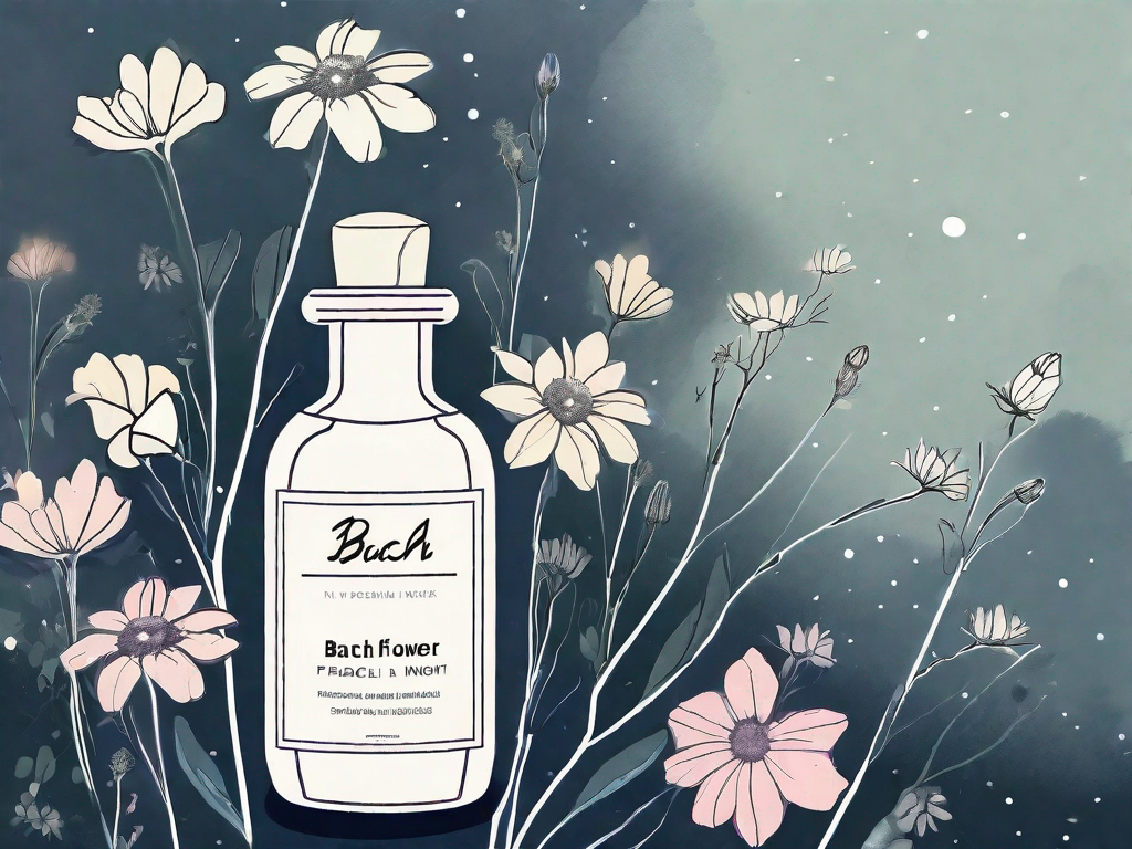 Bach flowers in a peaceful night setting