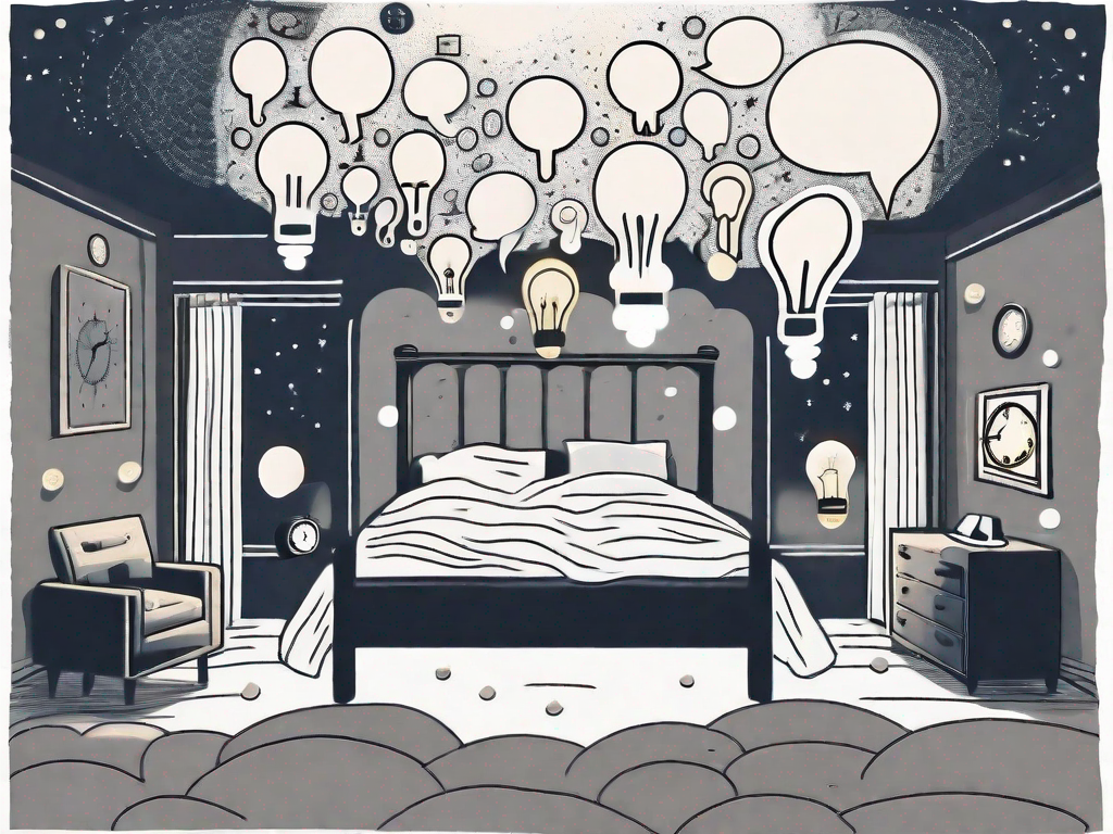 A restless bed in a moonlit room