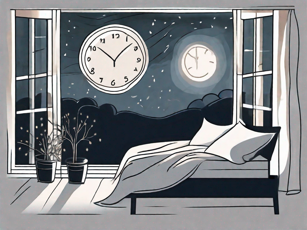 A bed with a garlic clove on the pillow