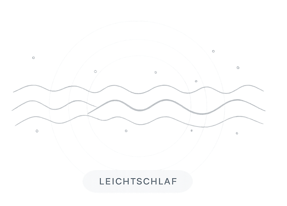 Leichtschlaf-Illustration: Schlafphasen einfach erklärt